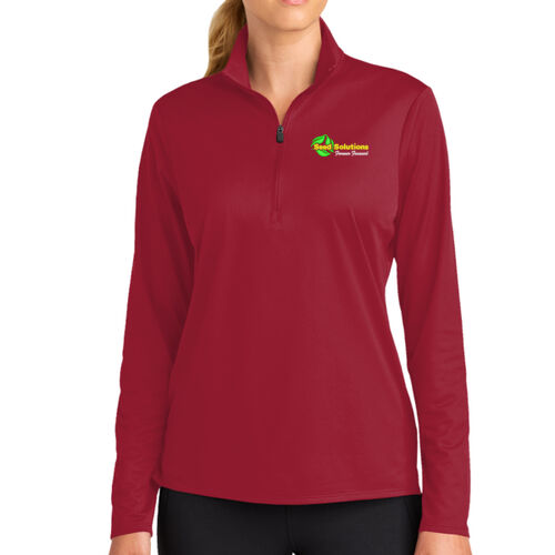 Seed Solutions Left Chest Embroidery on a Sport-Tek ® - Women's Micropique Sport Wick ® 1/4 Zip Thumbnail