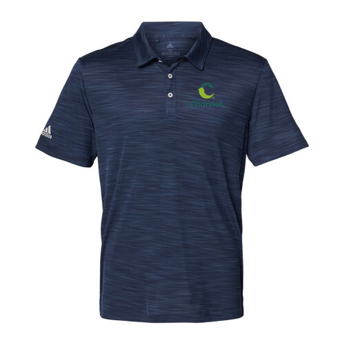 Channel Logo Left Chest Embroidery on a Adidas ® - Men's Mélange Polo Thumbnail