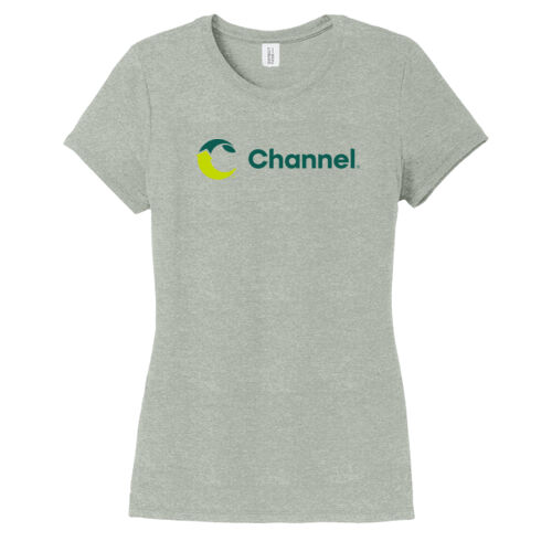 Channel Logo Front Print on a District ® - Women's Perfect Tri ® Tee Thumbnail